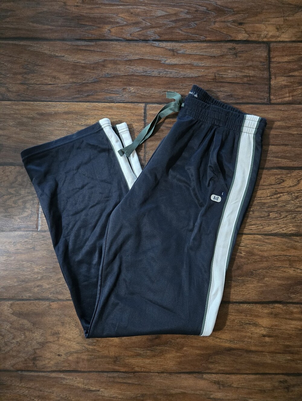 Abercrombie & Fitch Sweatpants with White Side Stripes Size L